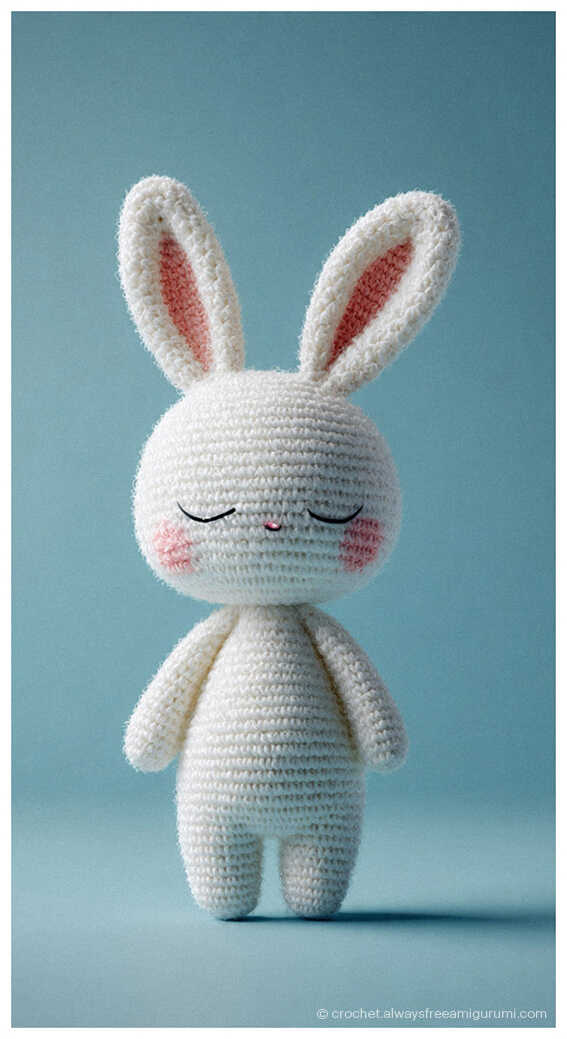 bunny amigurumi crochet doll cute rabbit plush toy