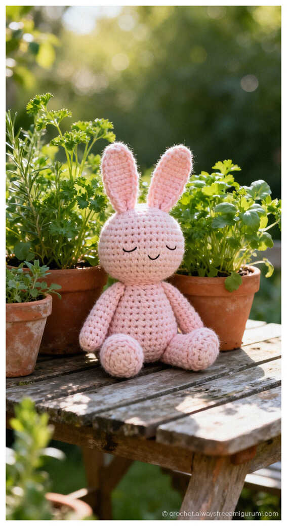 rabbit amigurumi crochet plush cute bunny toy idea