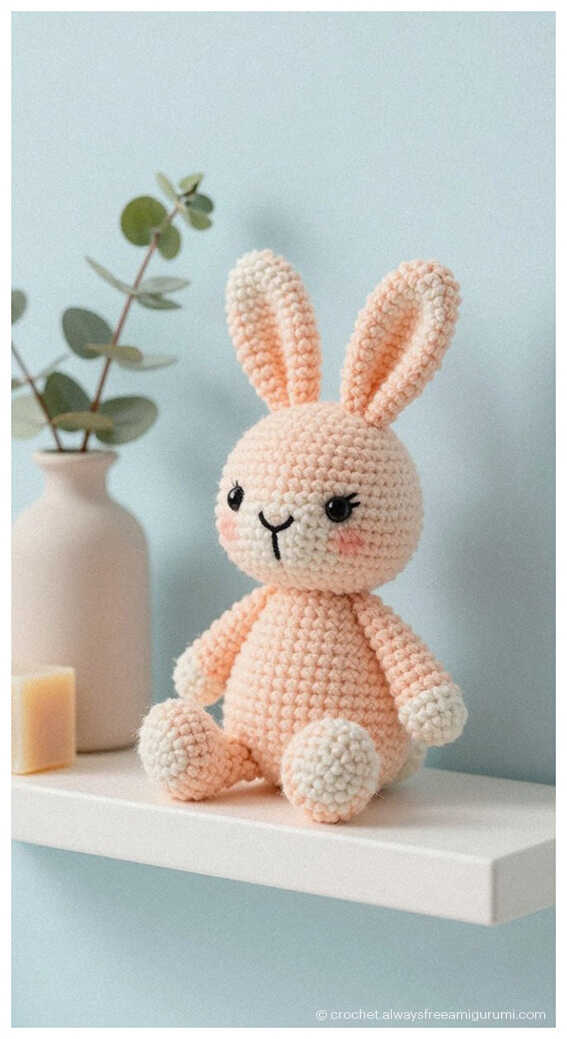 bunny amigurumi crochet doll cute rabbit plush toy