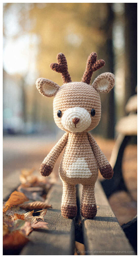 little deer amigurumi free crochet pattern forest animal crochet plush