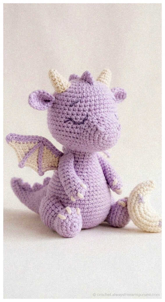 cute dragon amigurumi crochet toy fantasy plush idea