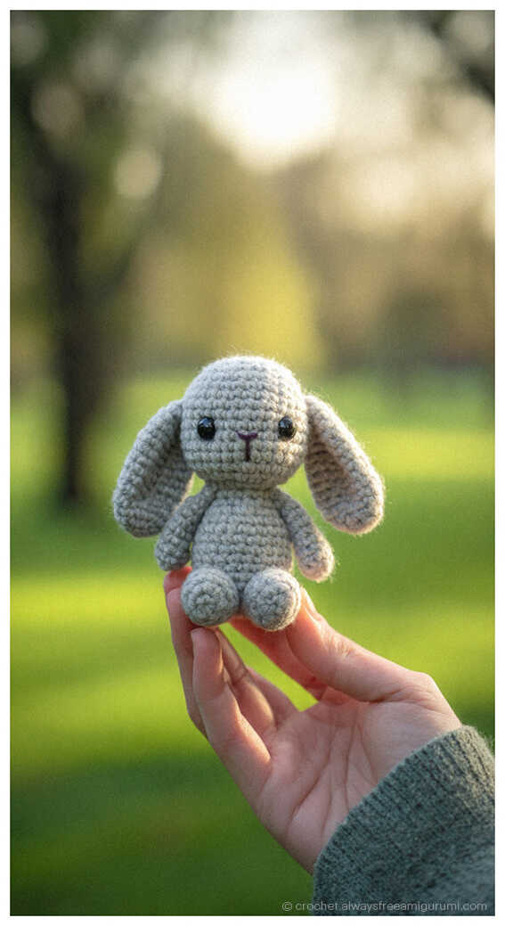 cute bunny amigurumi crochet toy small rabbit plush