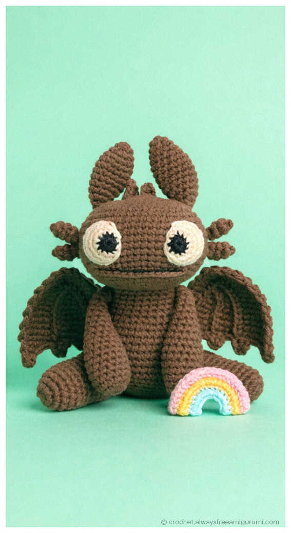 dragon amigurumi crochet toy adorable fantasy plush idea